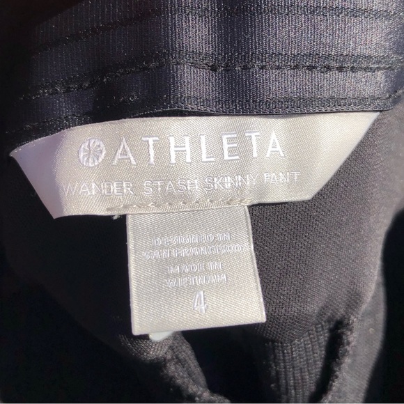 Athleta Wander Stash Skinny Pant Style 353676 T0127 Black Sz 4 Sold Out Online! - Picture 5 of 13
